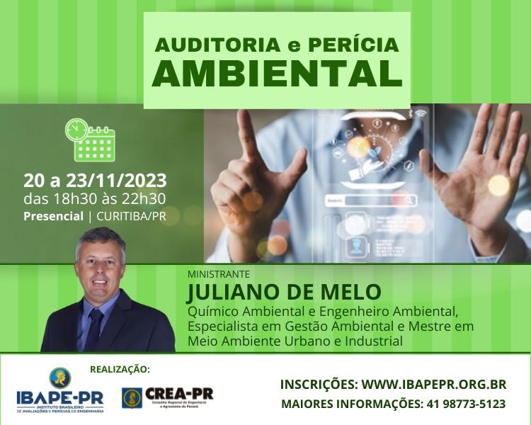 Curso EaD Gratuito: Auditoria e Perícia Ambiental 